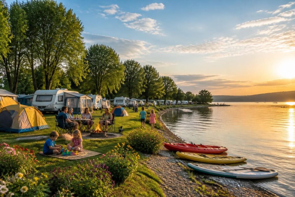 découvrez le camping citta di angera, le lieu idéal pour des vacances familiales inoubliables au bord de l'eau, offrant confort, nature et activités pour petits et grands.
