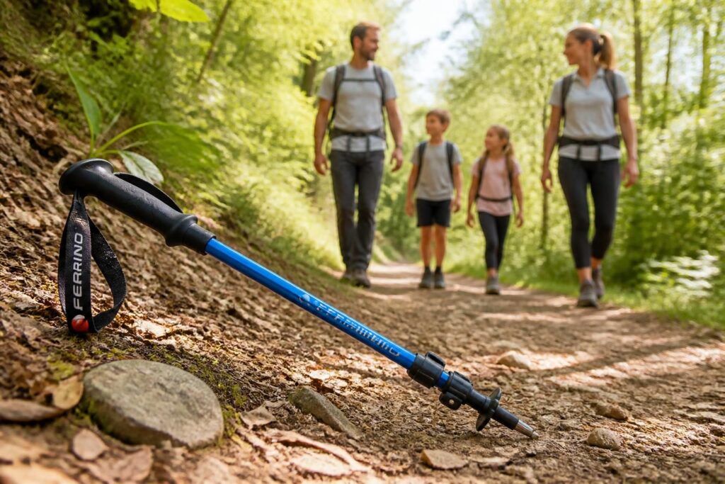 découvrez comment choisir un bâton de marche ferrino bleu, idéal pour vos randonnées familiales en toute sécurité et confort.