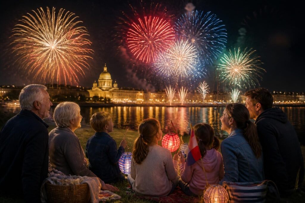 vivez une soirée familiale inoubliable à boulogne-sur-mer avec un spectaculaire feu d'artifice. ne manquez pas cet événement magique pour petits et grands !