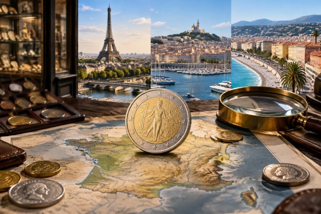 découvrez où vendre une pièce de 2 euros rare à paris, marseille, nice et ailleurs : numismates, boutiques spécialisées, ventes aux enchères et plateformes en ligne.